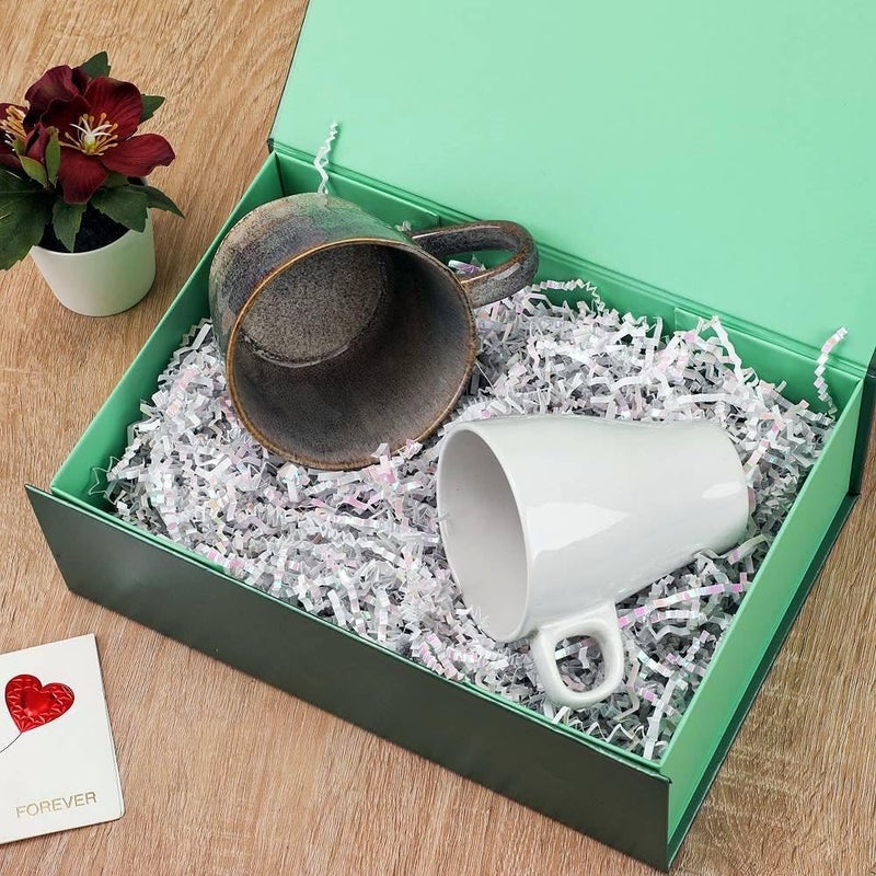 PLINJOY Green Gift Box for Presents 10.8x7.5x3.5 Inches Magnetic Gift Boxes with Lid Luxury Gift Box for Rectangle Collapsible for Bridesmaid, Wedding,Birthday Gift Packging - Image 5